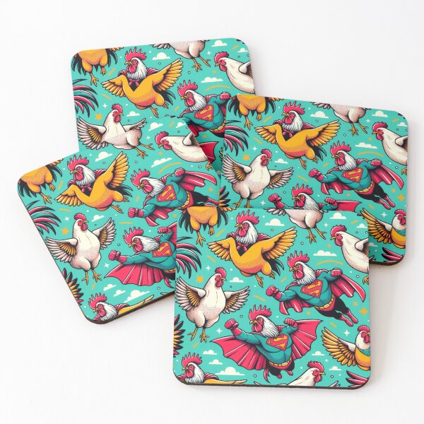 Item preview, Chicken Rooster Hen pattern Superhero designed and sold by Aryabek.