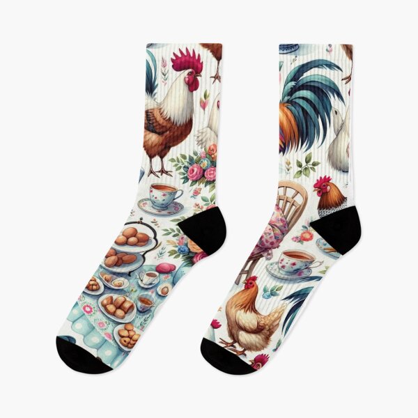 Item preview, Rooster Chicken Hen pattern tea designed and sold by Aryabek.