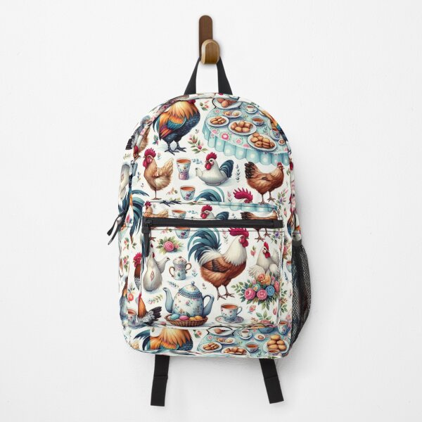 Item preview, Rooster Chicken Hen pattern tea designed and sold by Aryabek.