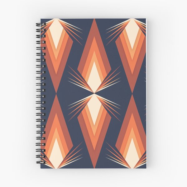 Artikelvorschau, Wiederholendes Muster in Orange und Blau in Rautenform entworfen und verkauft von itsgoodjunk.