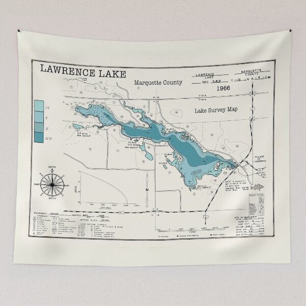 Item preview, Lawrence Lake WI Marquette County designed and sold by Jean Plout.