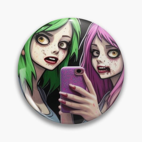 Item preview, Teen girls zombie selfie  designed and sold by Roxburylane.