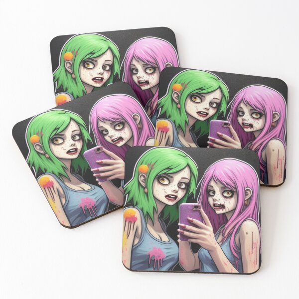 Item preview, Teen girls zombie selfie  designed and sold by Roxburylane.