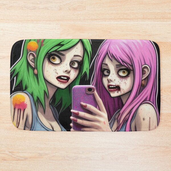 Item preview, Teen girls zombie selfie  designed and sold by Roxburylane.