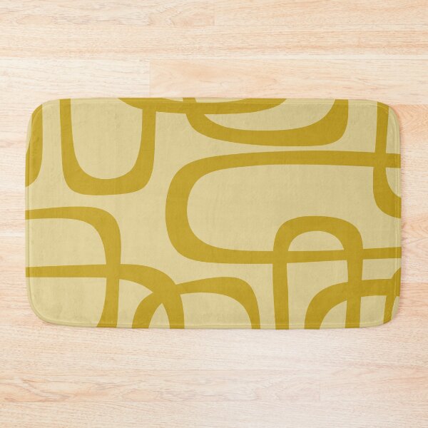 Item preview, Fine Loops Mid-Century Modern Pattern in Mustard designed and sold by kierkegaard.