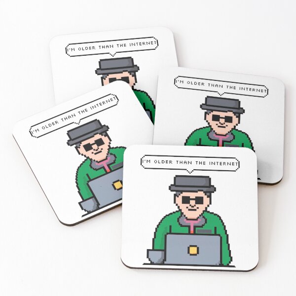 Item preview, I'm older than the Internet, Green old man | Pixel Style designed and sold by CircinusStore.