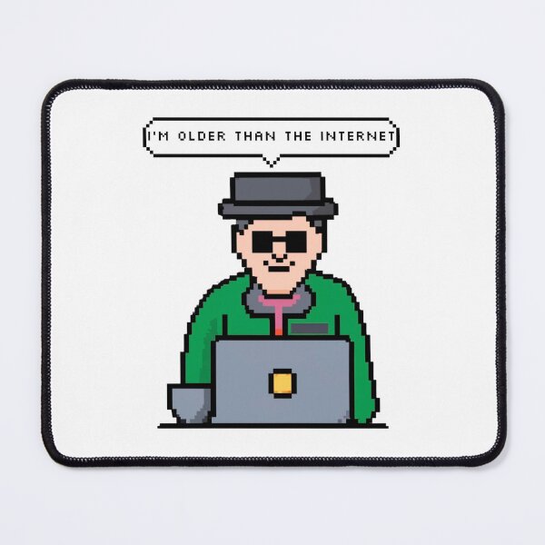 Item preview, I'm older than the Internet, Green old man | Pixel Style designed and sold by CircinusStore.