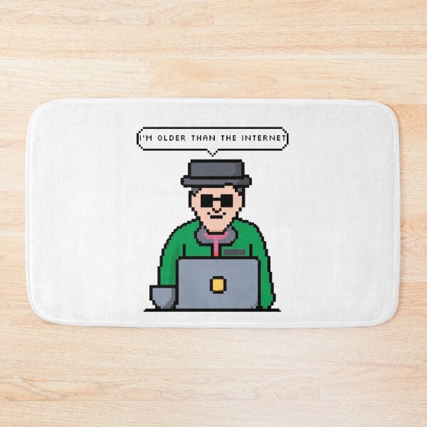 Item preview, I'm older than the Internet, Green old man | Pixel Style designed and sold by CircinusStore.