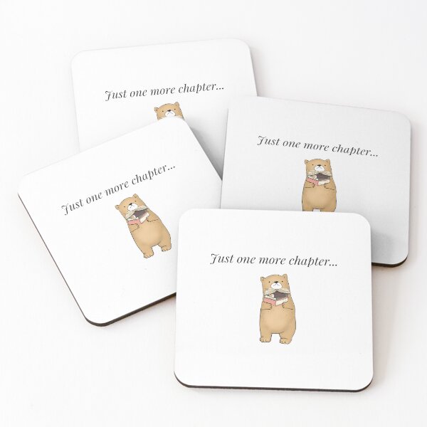 Item preview, Just one more chapter, cute bear reading his books designed and sold by Ameliafavs.