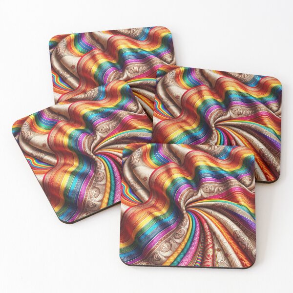 Item preview, Indian Saree Rainbow Colors designed and sold by Aryabek.
