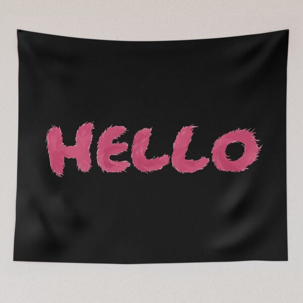Item preview, Warm HELLO made of fur. A furry greetings. designed and sold by twisted-dot.