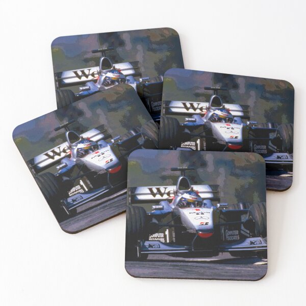 Item preview, Mika Hakkinen racing his 1999 MP4-14 F1 racecar abstract designed and sold by Rodissimus1984.