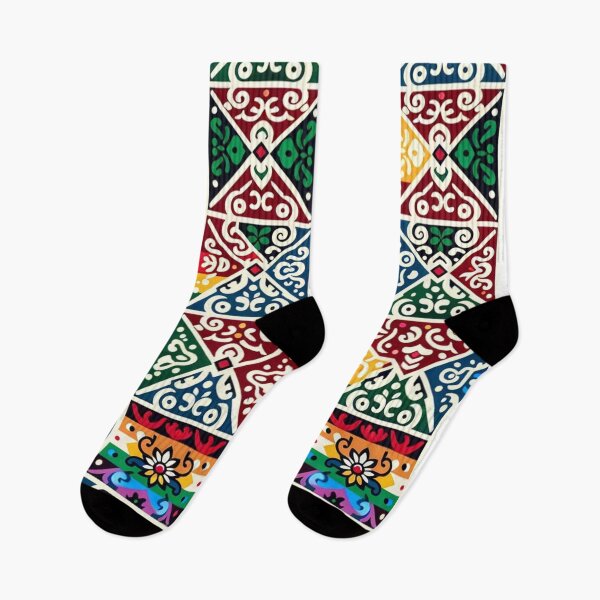 Item preview, Nepali dhaka motifs Pride pattern designed and sold by Aryabek.