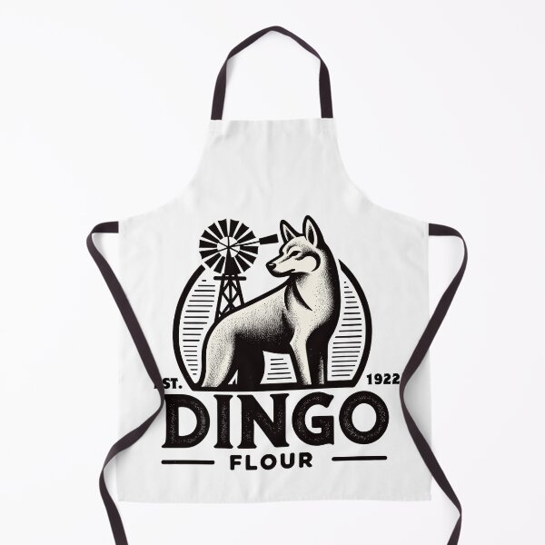 Item preview, Black and White Dingo Flour inspired design designed and sold by ElLocoMus.