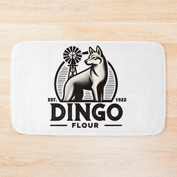 Item preview, Black and White Dingo Flour inspired design designed and sold by ElLocoMus.