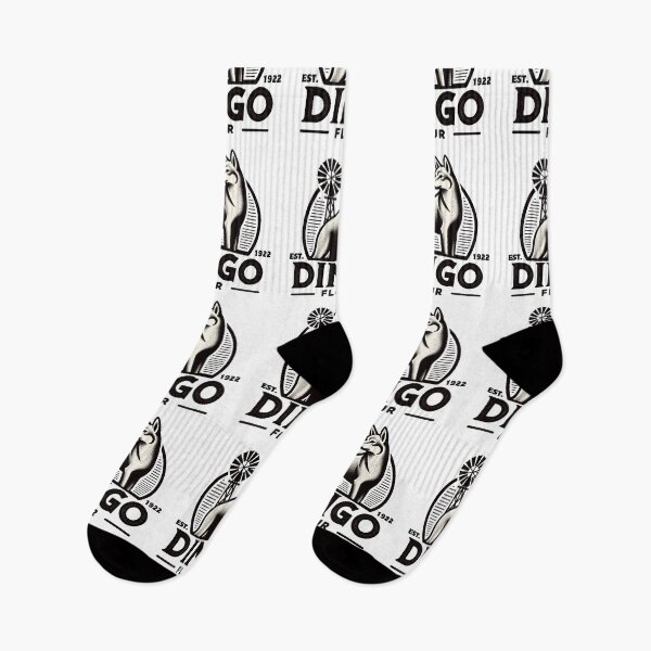 Item preview, Black and White Dingo Flour inspired design designed and sold by ElLocoMus.