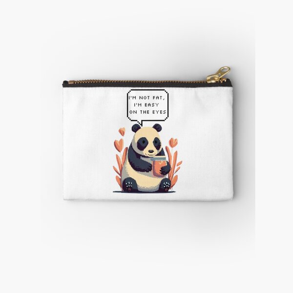 Item preview, I'm not fat, I'm easy on the eyes, Panda Bear | Pixel Style designed and sold by CircinusStore.