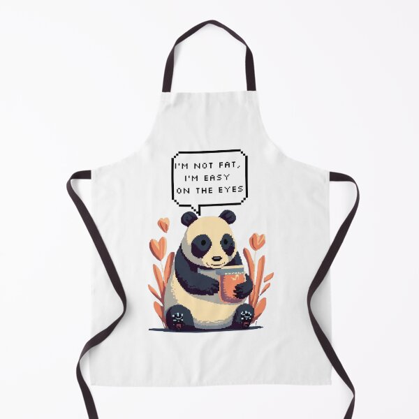 Item preview, I'm not fat, I'm easy on the eyes, Panda Bear | Pixel Style designed and sold by CircinusStore.