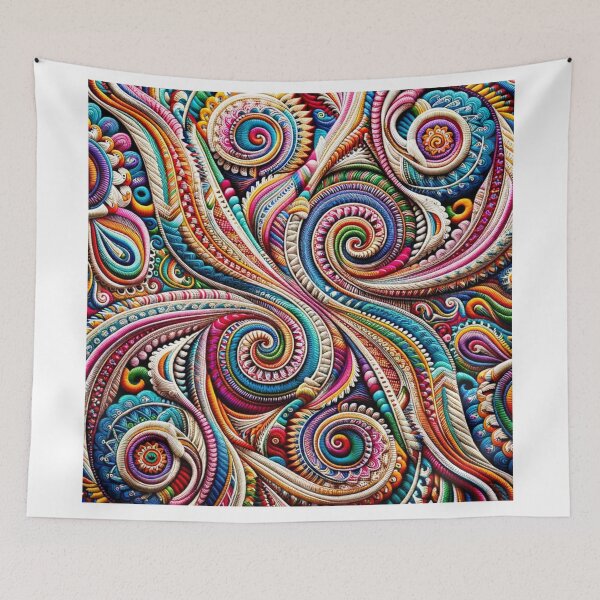 Item preview, Himalayan Woven Rainbow Pattern designed and sold by Aryabek.