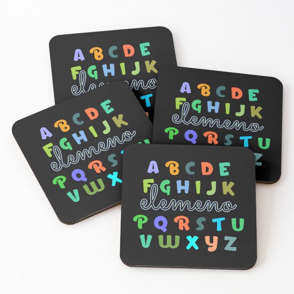 Item preview, Abcd Alphabet Elemeno P T-shirt - Sticker Redbubble designed and sold by bluehatgraphics.