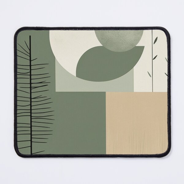 Item preview, Japandi sage green abstract art designed and sold by filigreedigital.