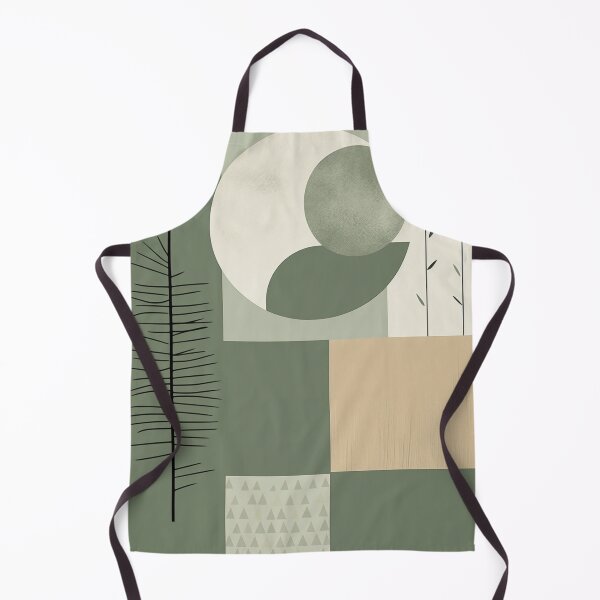 Item preview, Japandi sage green abstract art designed and sold by filigreedigital.