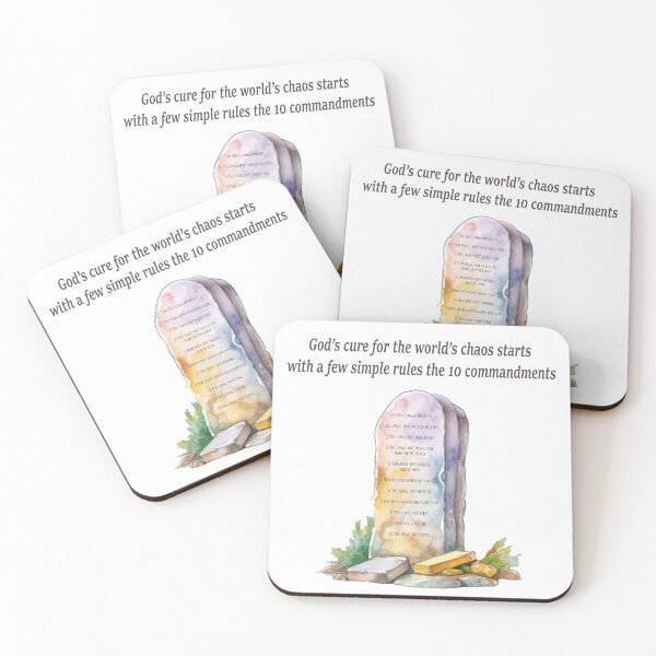 Item preview, The Ten Commandments designed and sold by WideIsTheGate.