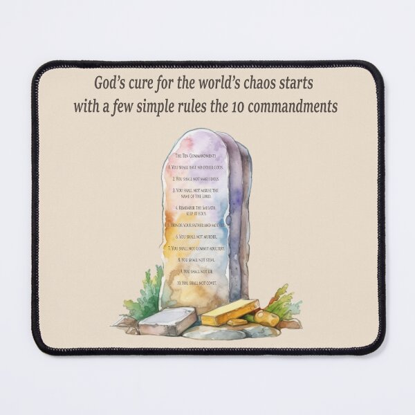 Item preview, The Ten Commandments designed and sold by WideIsTheGate.
