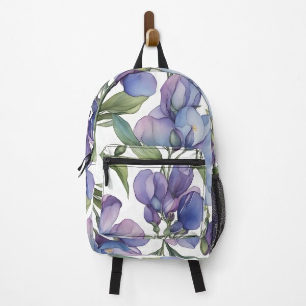 Item preview, Watercolor wild flowers - harmony of nature, purple, lilac, pastel colors. designed and sold by My-fake-places.