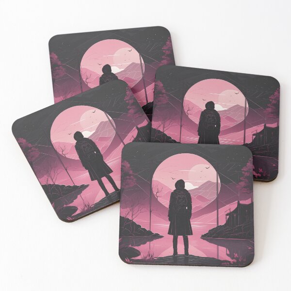 Item preview, Solitude at Pink Sunset: A Moment of Serenity designed and sold by ObscureElegance.