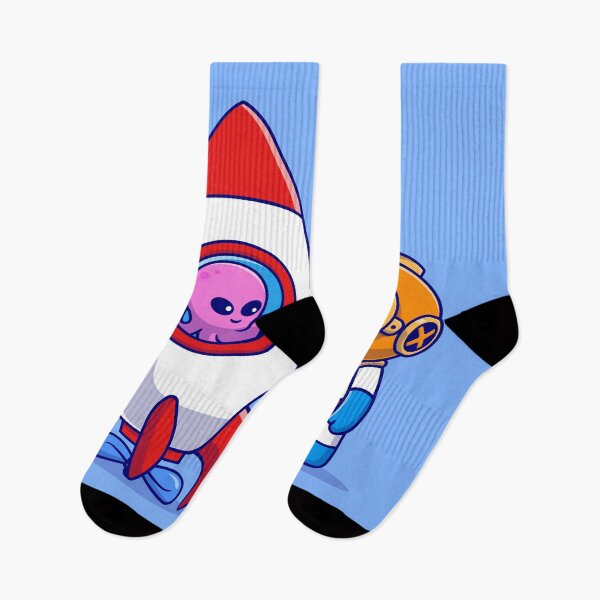 Item preview, Adventurous Duo: Cute Diver with Octopus Riding Rocket - Cartoon Vector Icon designed and sold by hjian8219.