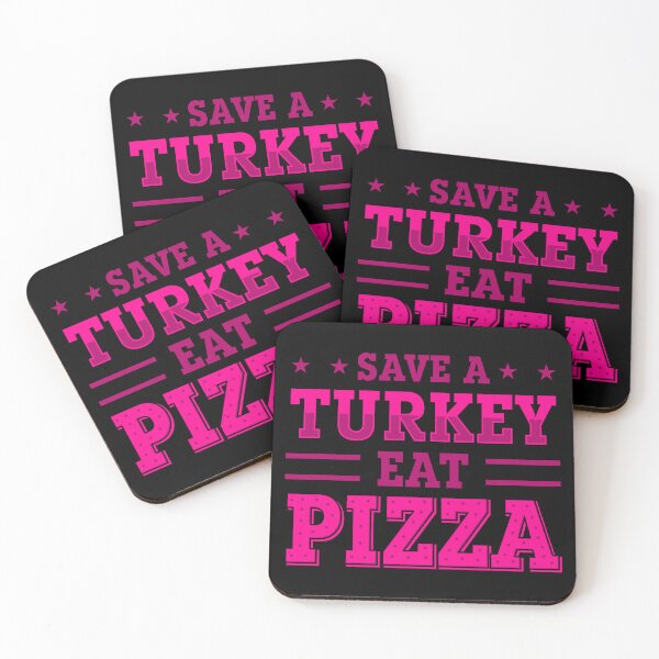 Item preview, pink thanksgiving save turkey pizza  designed and sold by Gossip Rag.