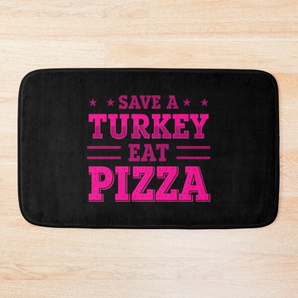 Item preview, pink thanksgiving save turkey pizza  designed and sold by Gossip Rag.