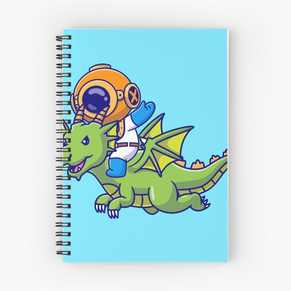 Item preview, Cute Diver Riding Dragon Cartoon Vector Icon designed and sold by hjian8219.