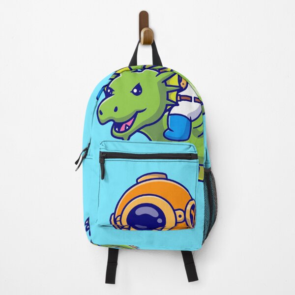 Item preview, Cute Diver Riding Dragon Cartoon Vector Icon designed and sold by hjian8219.