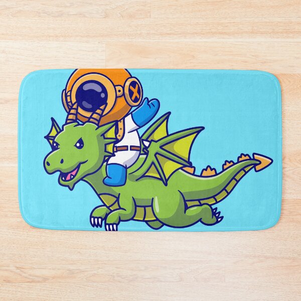 Item preview, Cute Diver Riding Dragon Cartoon Vector Icon designed and sold by hjian8219.