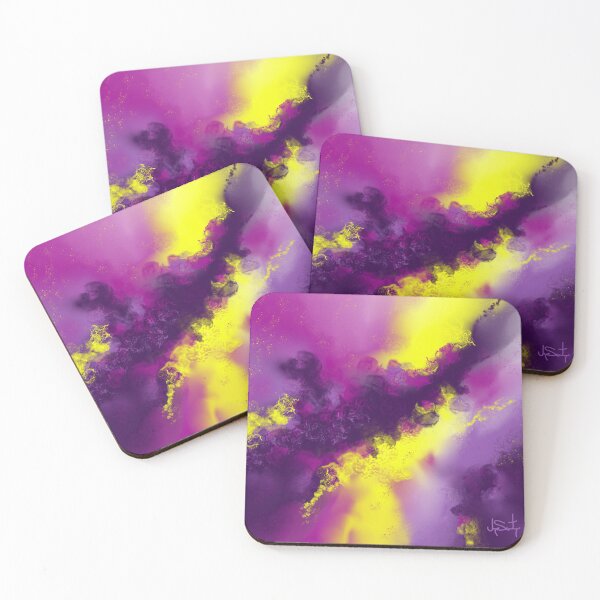 Item preview, Equinox - Purple Yellow Abstract designed and sold by Joey Santiago.