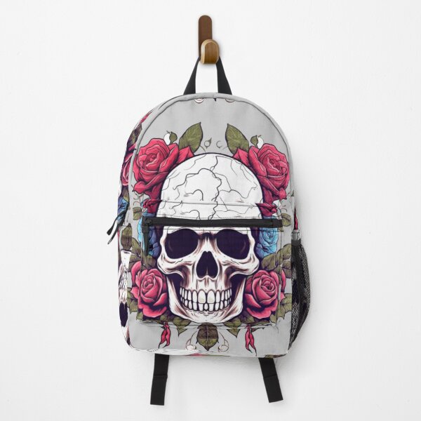 Item preview, Bones and Botany Cool Womens Skull and Roses Goth Rockabilly Girlfriend designed and sold by nicksvp.