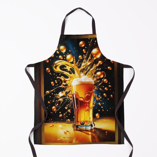 Item preview, The Explosive Deliciousness Of Beer Retro Fusion Beer Lovers Poster Art AI Concept Creation by Xzendor7 designed and sold by Xzendor7 Digital Art Creations.