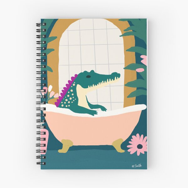 Item preview, cocodrilo en baño designed and sold by Marie Smth.