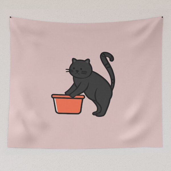 Item preview, cat litter box designed and sold by The  Knick Knack Nook.