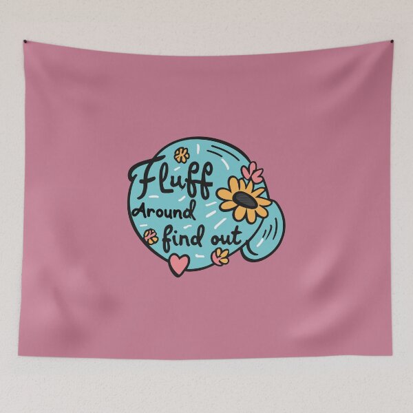 Item preview, Fluff Around And Find Out Girly Bumper Sticker designed and sold by InspireSticker.