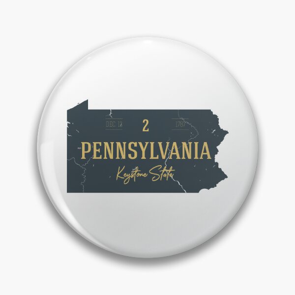 Artikelvorschau, Amerikanische Staatskarte. Pennsylvania. Keystone-Staat entworfen und verkauft von dk-design85.