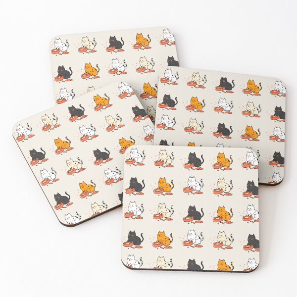 Item preview, cute and smiley black cat sitting in its cat litter box pack designed and sold by The  Knick Knack Nook.