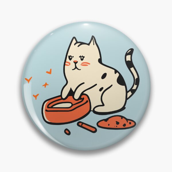 Item preview, cute and smiley black cat sitting in its cat litter box designed and sold by The  Knick Knack Nook.