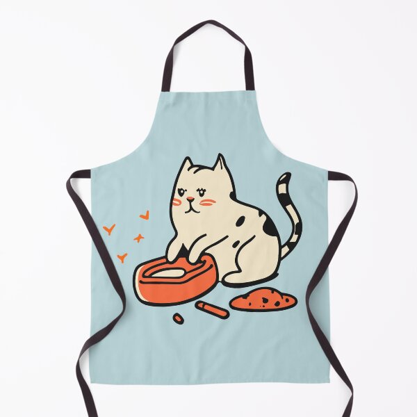 Item preview, cute and smiley black cat sitting in its cat litter box designed and sold by The Knick Knack Nook.