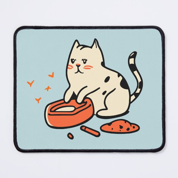 Item preview, cute and smiley black cat sitting in its cat litter box designed and sold by The Knick Knack Nook.