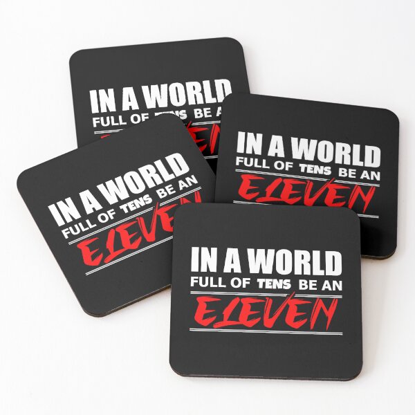 Item preview, World Full of Ten Be Eleven T-shirt - Sticker Redbubble designed and sold by bluehatgraphics.