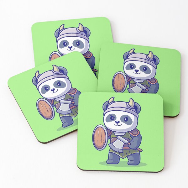 Item preview, Cute Panda Knight Viking Cartoon Vector Icon designed and sold by hjian8219.