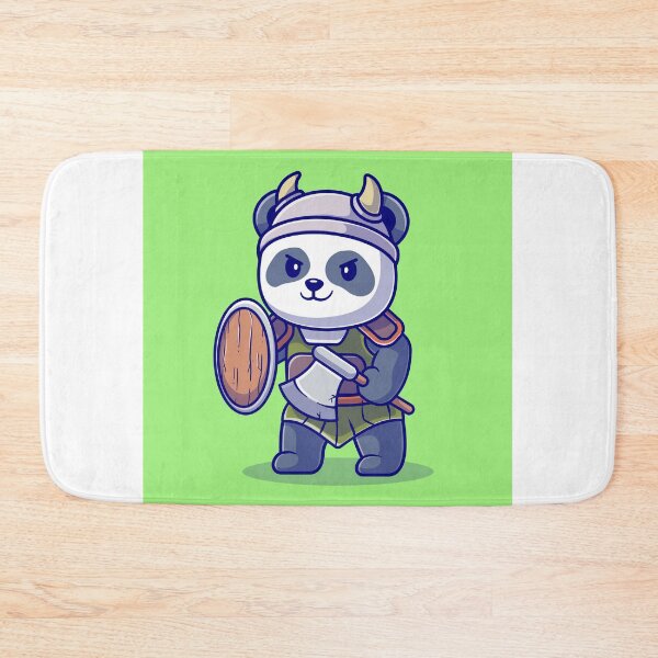Item preview, Cute Panda Knight Viking Cartoon Vector Icon designed and sold by hjian8219.